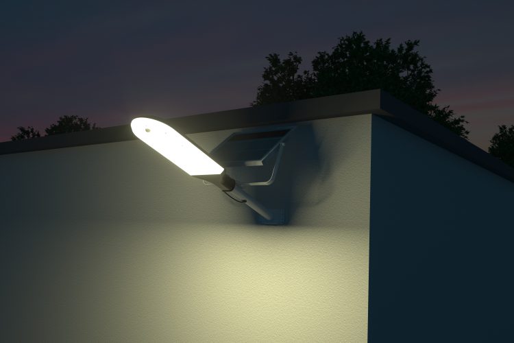 lampione con pannello Fotovoltaico