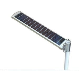 Lampione ad energia solare con pannello fotovoltaico
